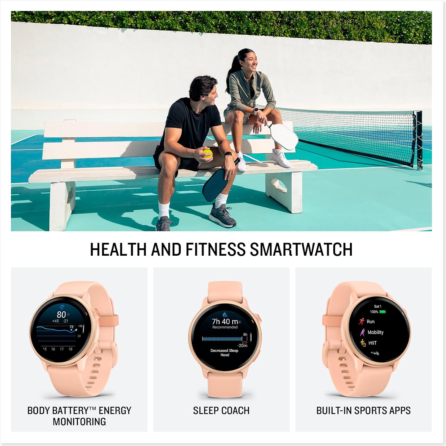 Garmin vívoactive 6, 42mm GPS smartwatch, AMOLED touchscreen... - Image 4