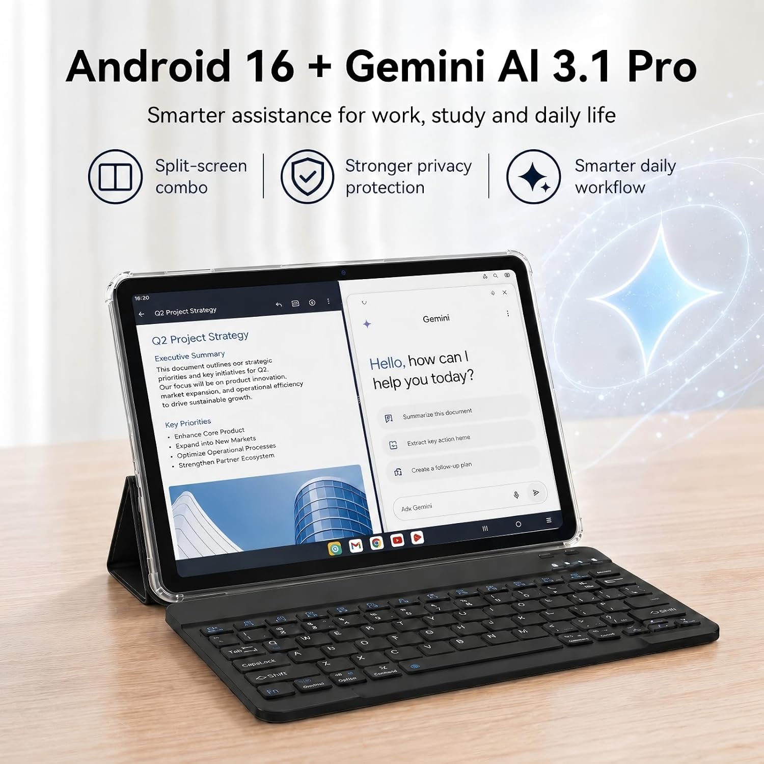 Android 16 Tablet 10 Inch - Gemini AI 3.5 Android Tablets 18... - Image 3