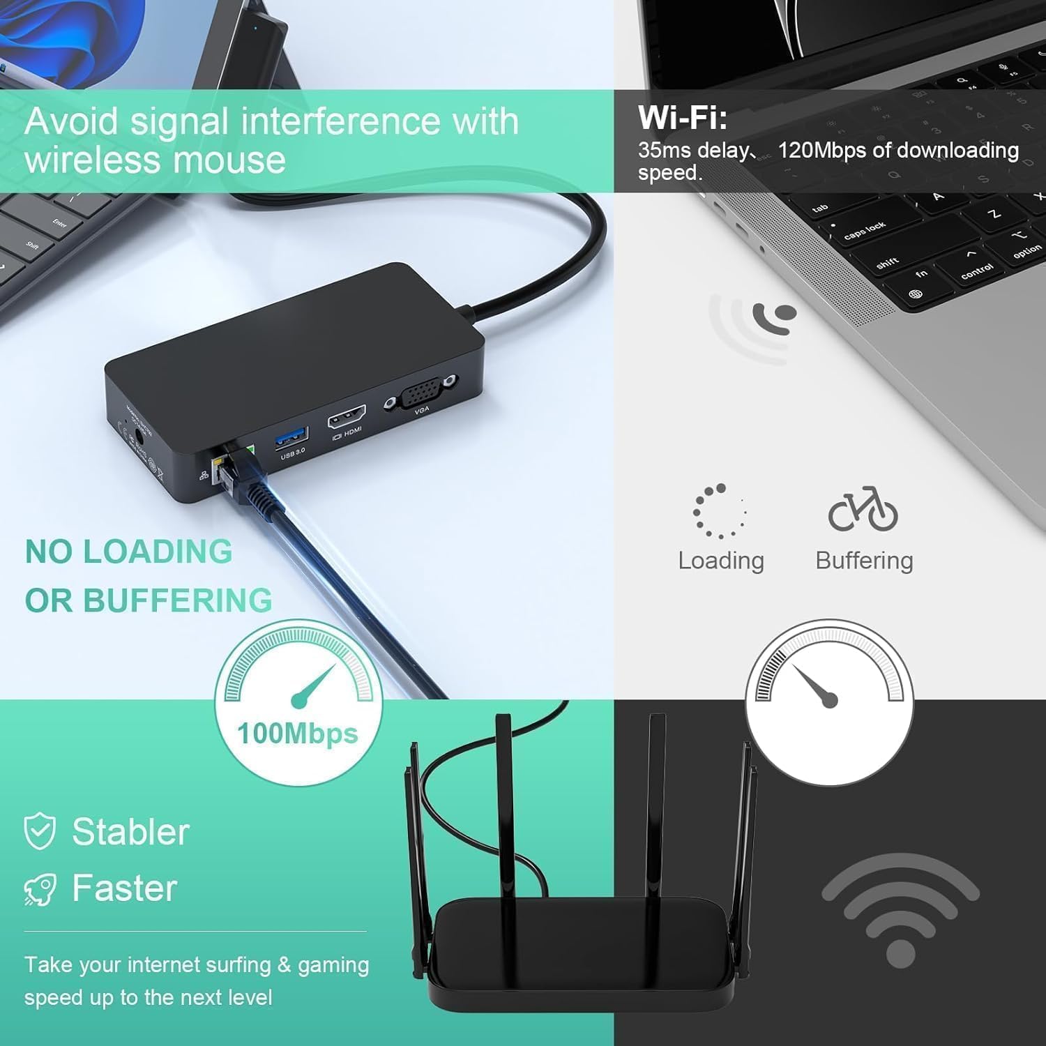 4k@60Hz HDMI+VGA Microsoft Surface Dock Triple Displays - 11... - Image 7