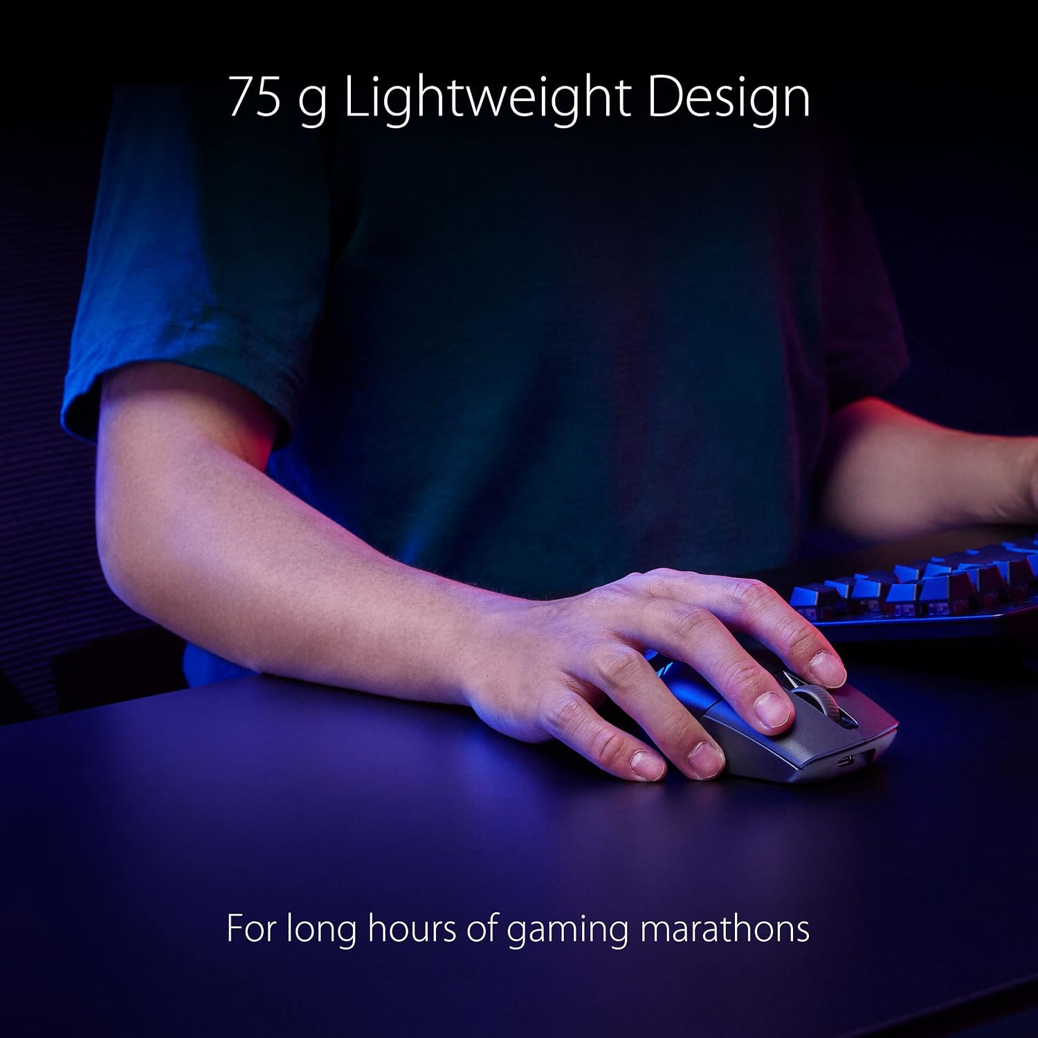 Asus ROG Keris Wireless AimPoint Gaming Mouse, M - Black - Image 5