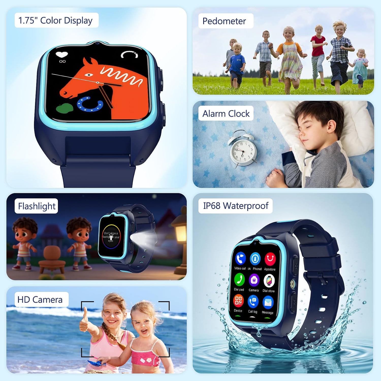 Kids Smart WatchοΌ4G Smartwatch for Boys and Girls,GPS,Voice ... - Image 8