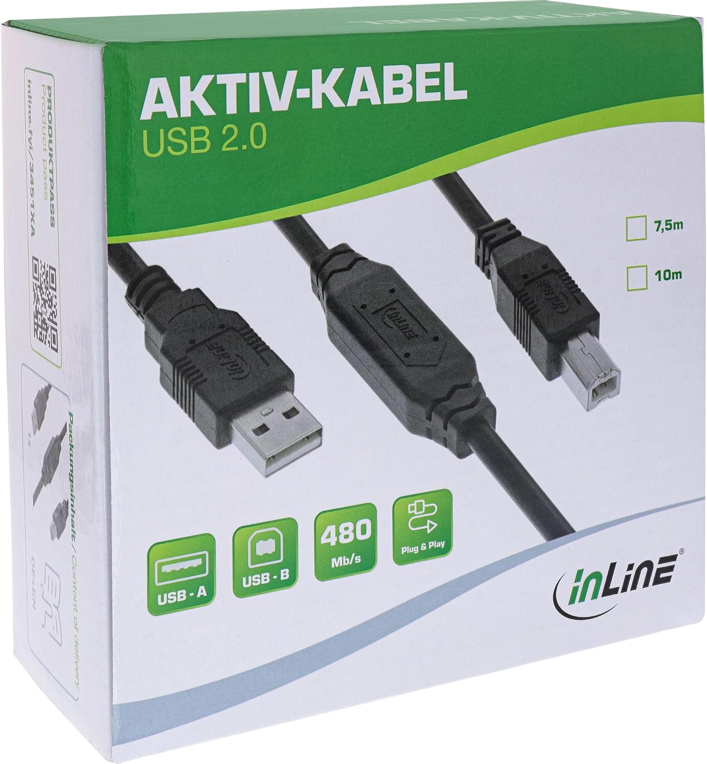 InLine® USB 2.0 Active Cable with Signal Amplification, USB-... - Image 5