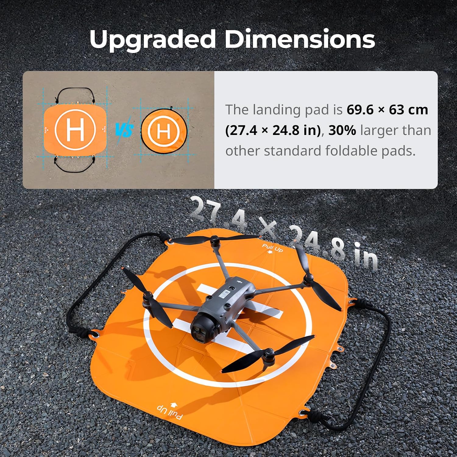 SMALLRIG 75cm Foldable Drone Landing Pad, 2-in-1 Fast-fold C... - Image 4