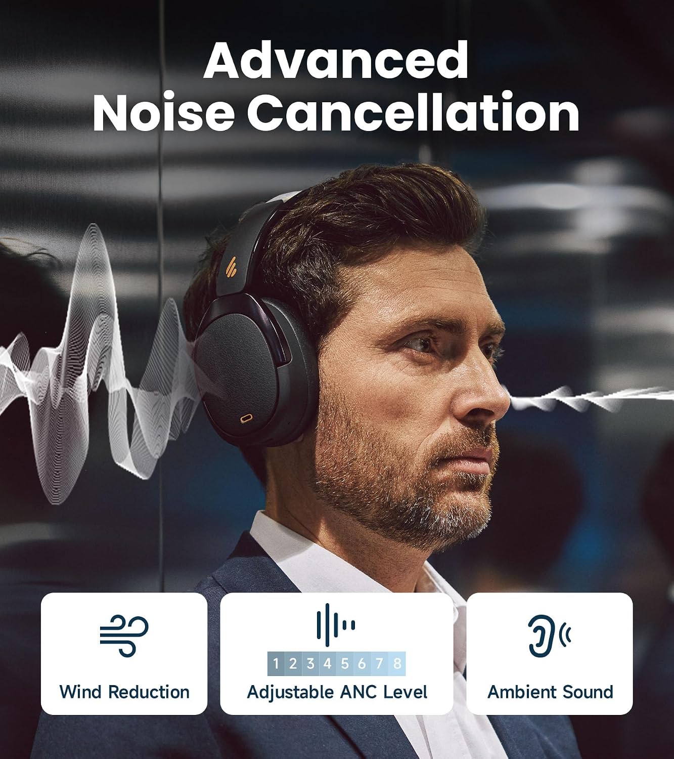 Edifier WH950NB Gen 2 8-Level Active Noise Cancelling Headph... - Image 3