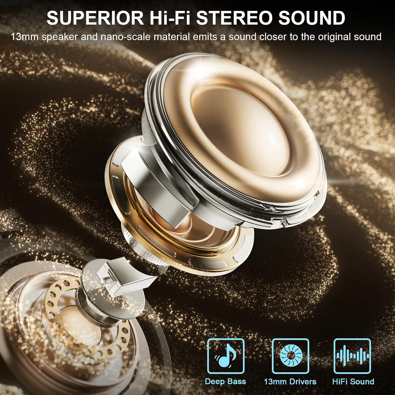 2026 Wireless Earbuds, Bluetooth 5.4 Headphones HiFi Stereo,... - Image 4