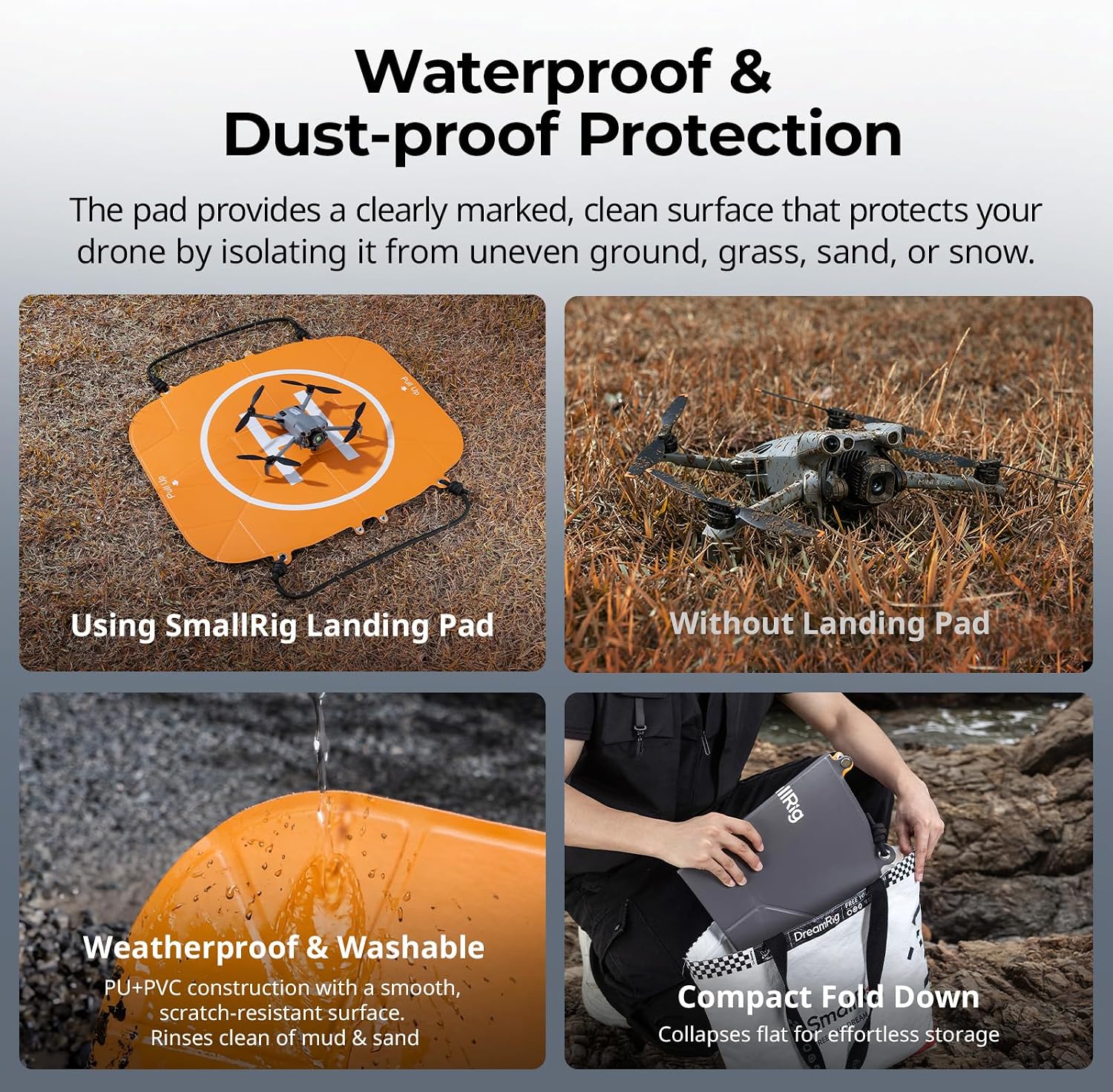 SMALLRIG 75cm Foldable Drone Landing Pad, 2-in-1 Fast-fold C... - Image 7