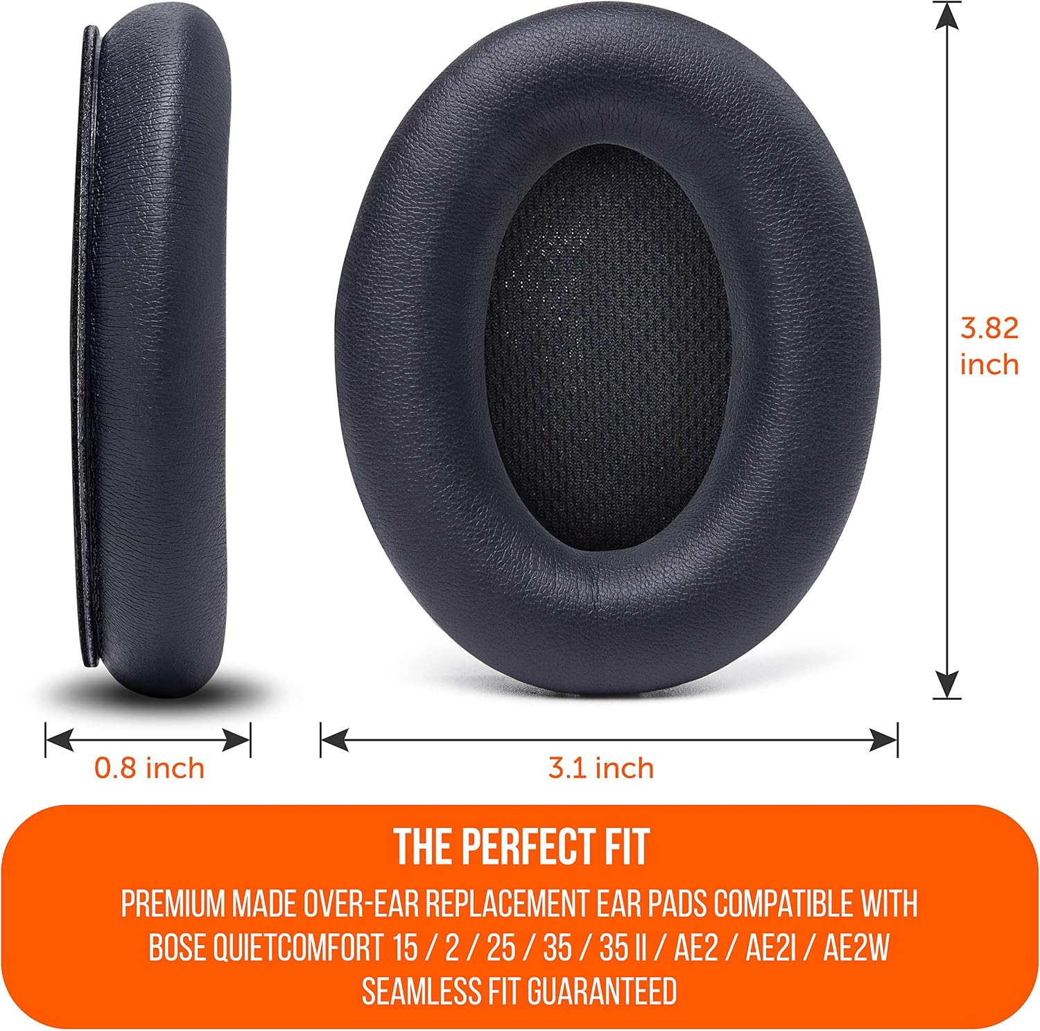 WC PadZ QC15 - Replacement Ear Pads for Bose QuietComfort 15 - Image 6